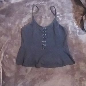 Cut gray tank